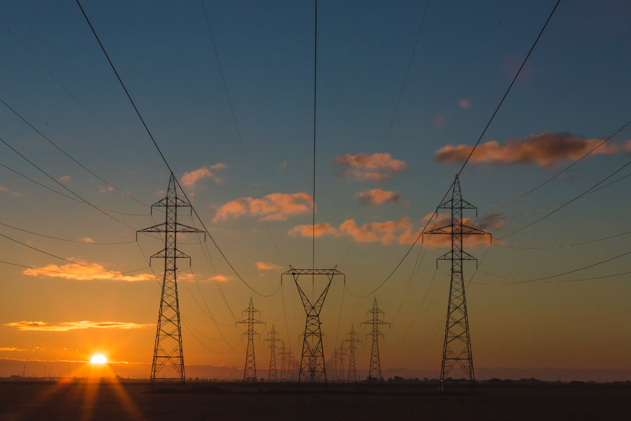 Industrial Energy Facility Sunset